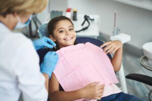 Child at the dentist